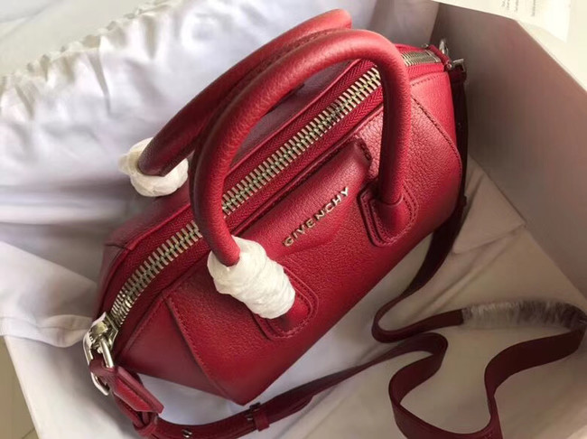 Givenchy Grained Calfskin Small Antigona Bag BB0511 Burgundy