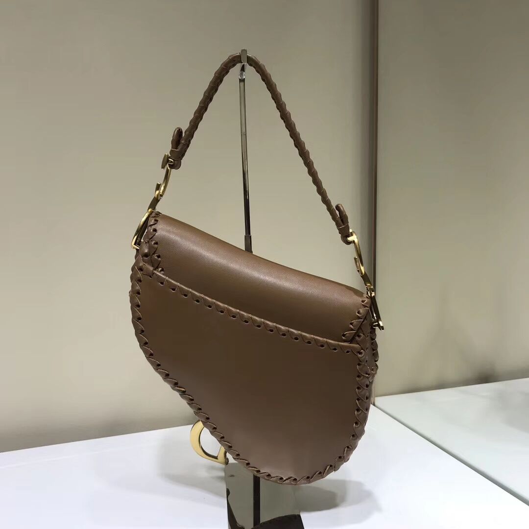 Dior SADDLE SOFT CALFSKIN BAG C2478 brown