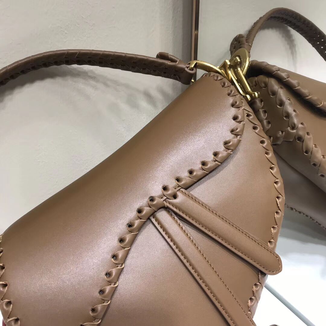 Dior SADDLE SOFT CALFSKIN BAG C2478 brown