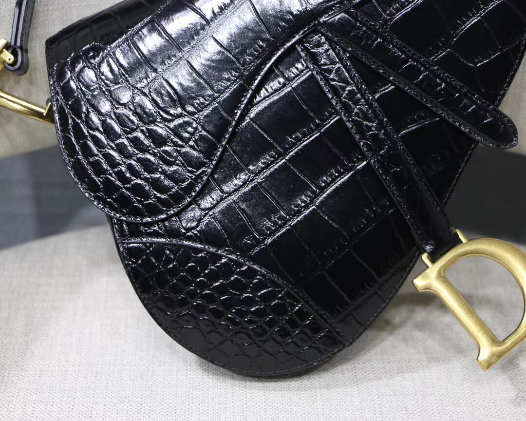 Dior SADDLE SOFT CALFSKIN BAG C9045 black