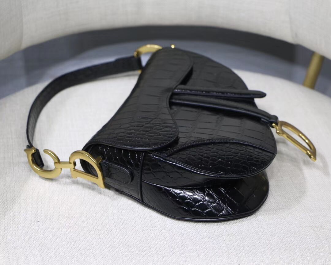 Dior SADDLE SOFT CALFSKIN BAG C9045 black