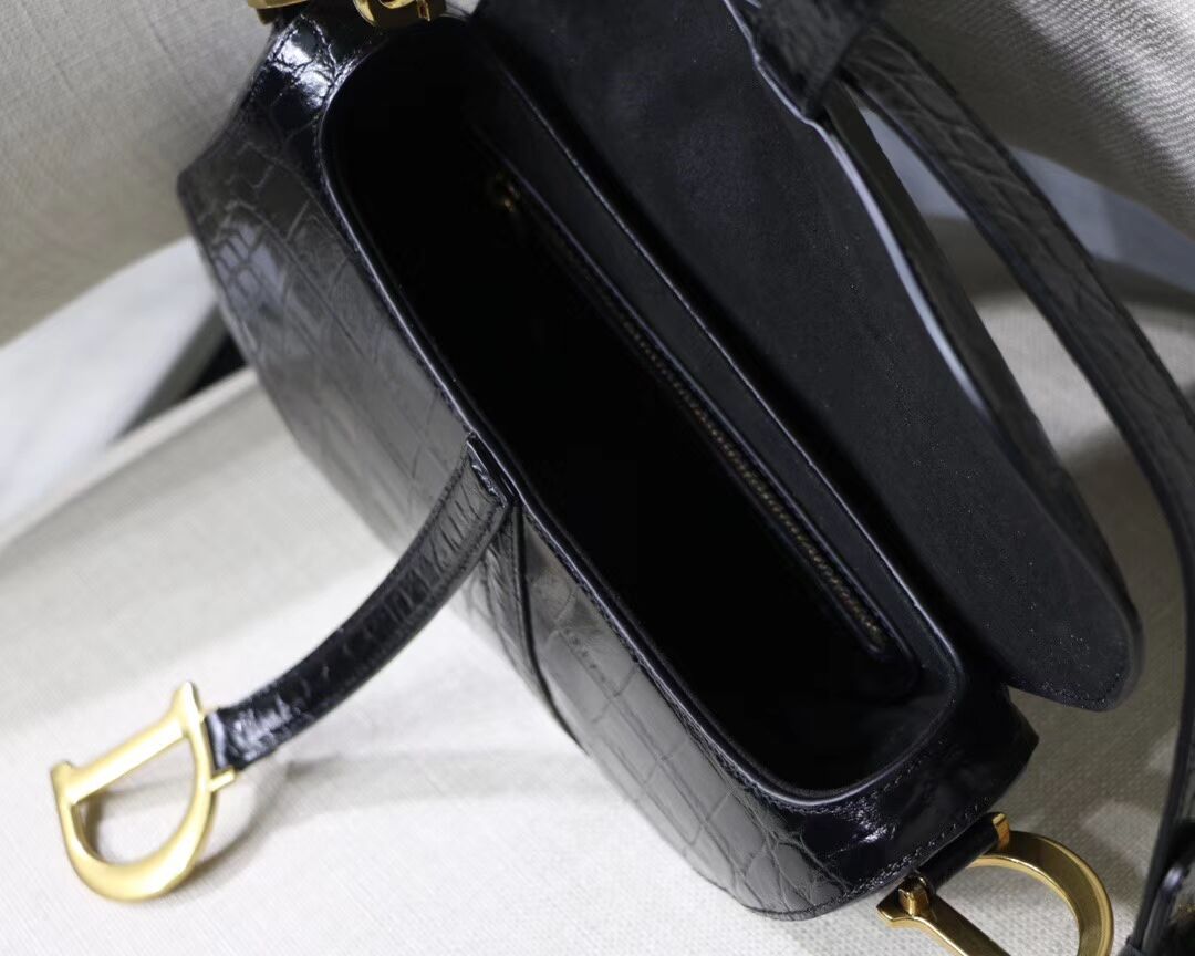 Dior SADDLE SOFT CALFSKIN BAG C9045 black