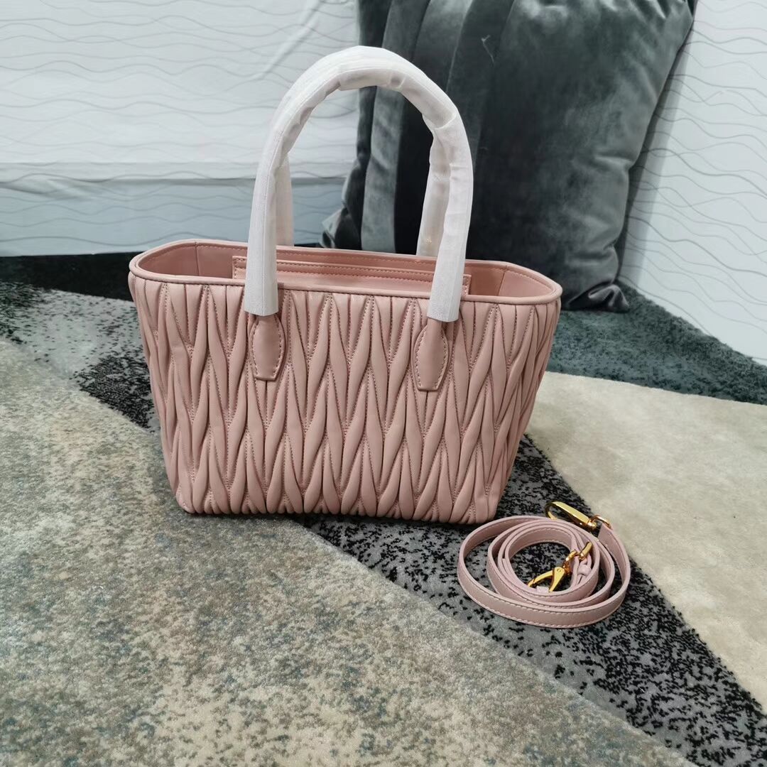 miu miu Matelasse Nappa Leather Top-handle Bag 5BG163 pink