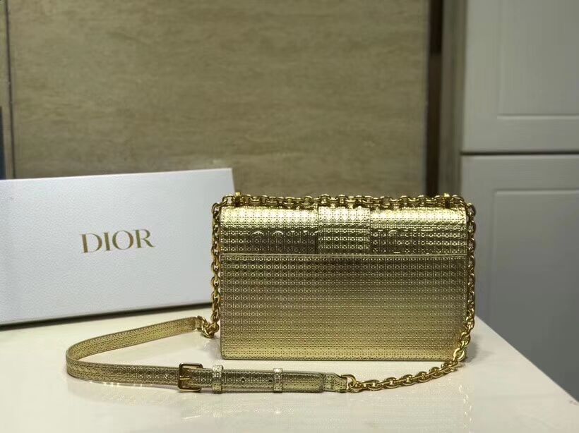 Dior 30 MONTAIGNE SMOOTH CALFSKIN FLAP BAG C9230 gold 