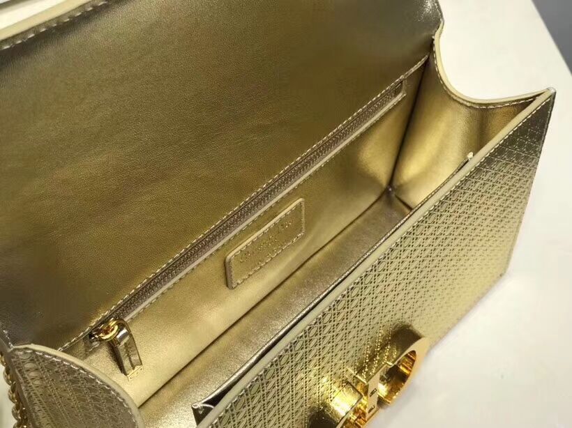 Dior 30 MONTAIGNE SMOOTH CALFSKIN FLAP BAG C9230 gold 