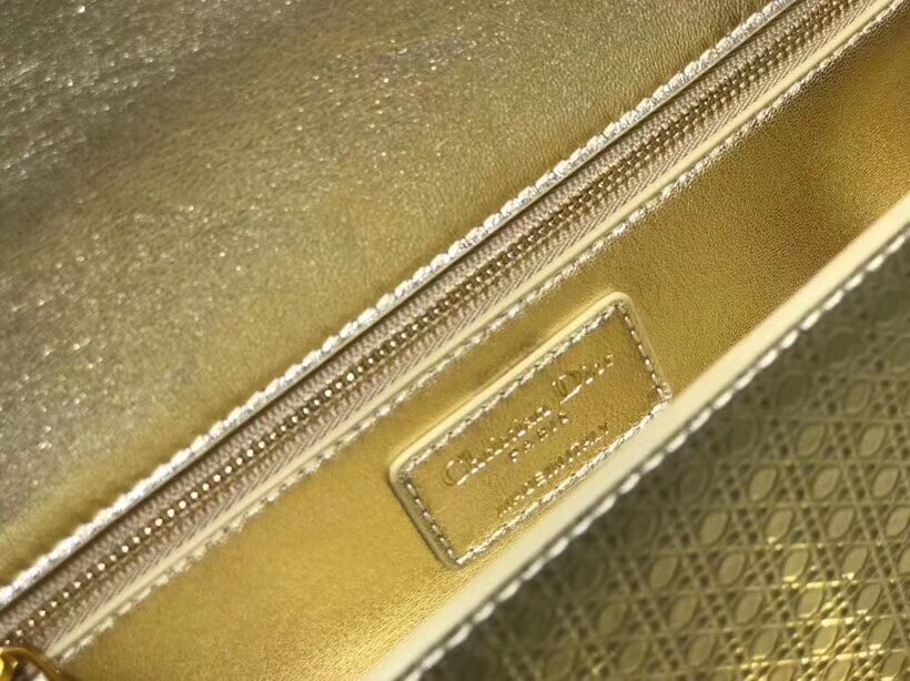 Dior 30 MONTAIGNE SMOOTH CALFSKIN FLAP BAG C9230 gold 