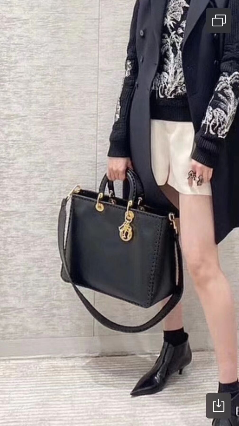 Dior SOFT CALFSKIN BAG C9255 black