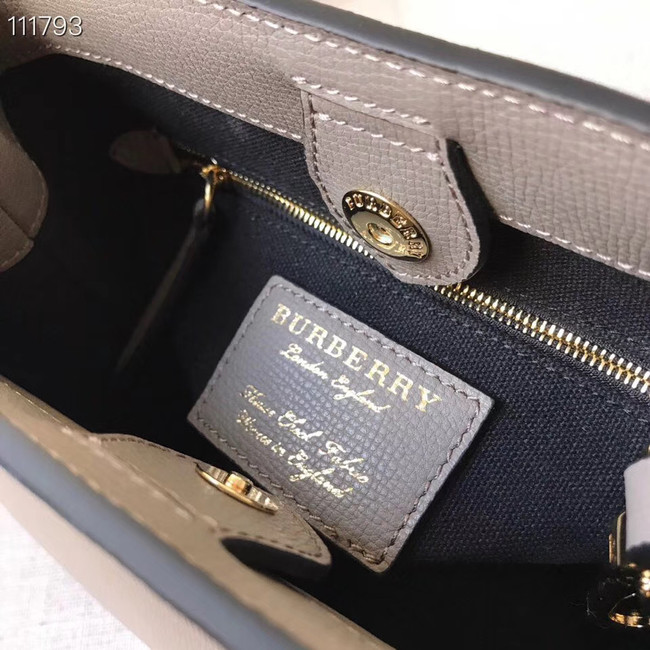 BurBerry Leather Tote Bag 7461 grey