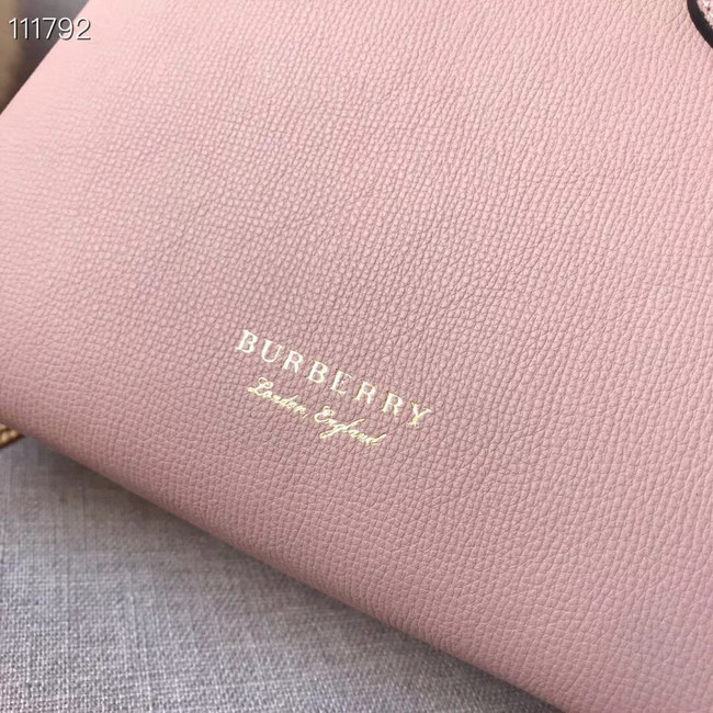 BurBerry Leather Tote Bag 7461 pink