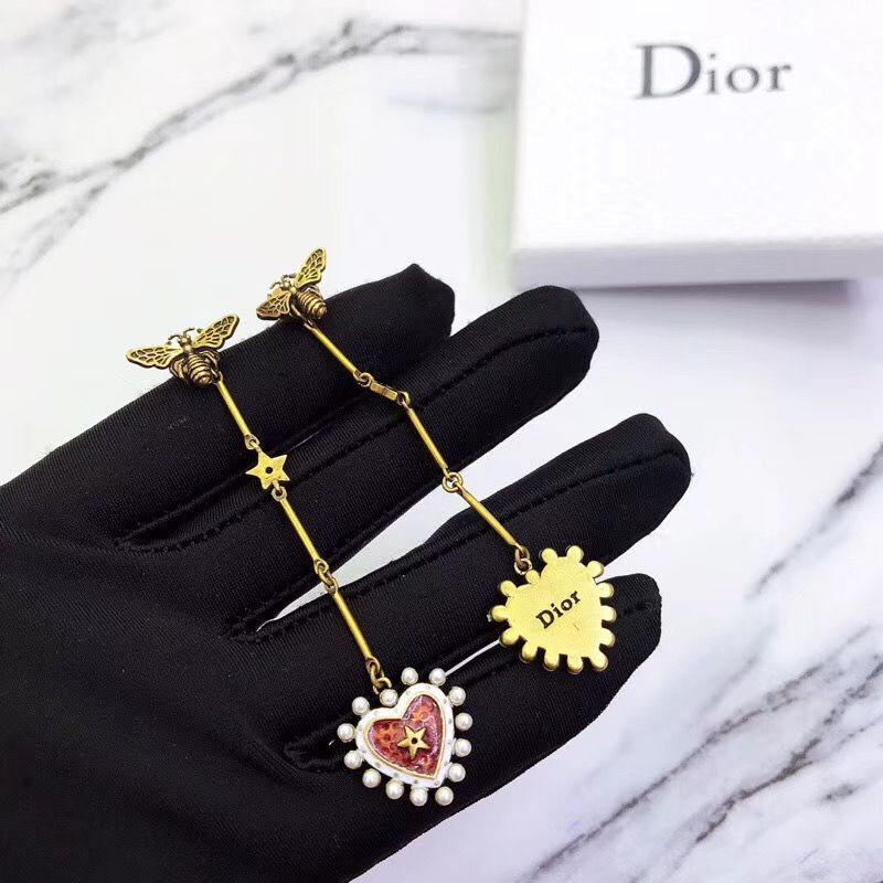 Dior Earrings DIOR4598 Red