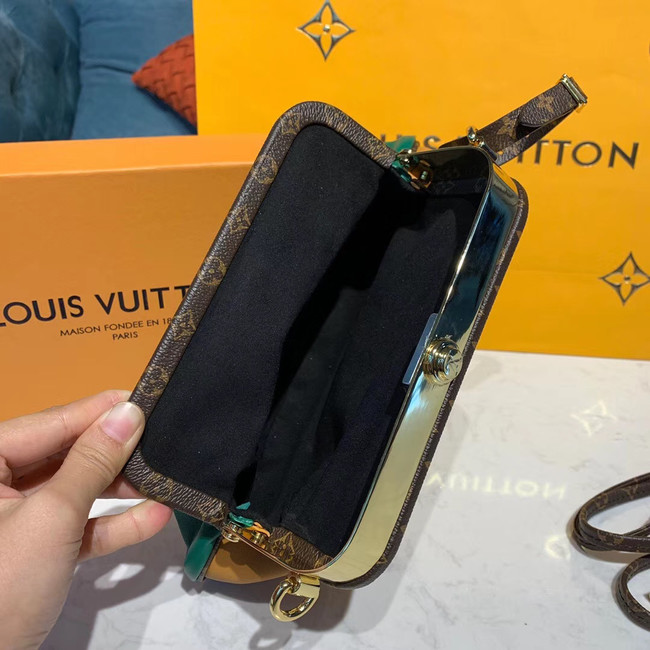 Louis Vuitton Original Leather Clutch M67606 Green&Brown