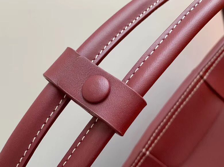 Bottega Veneta Original Weave Leather Arco Top Handle Bag 70013 Wine