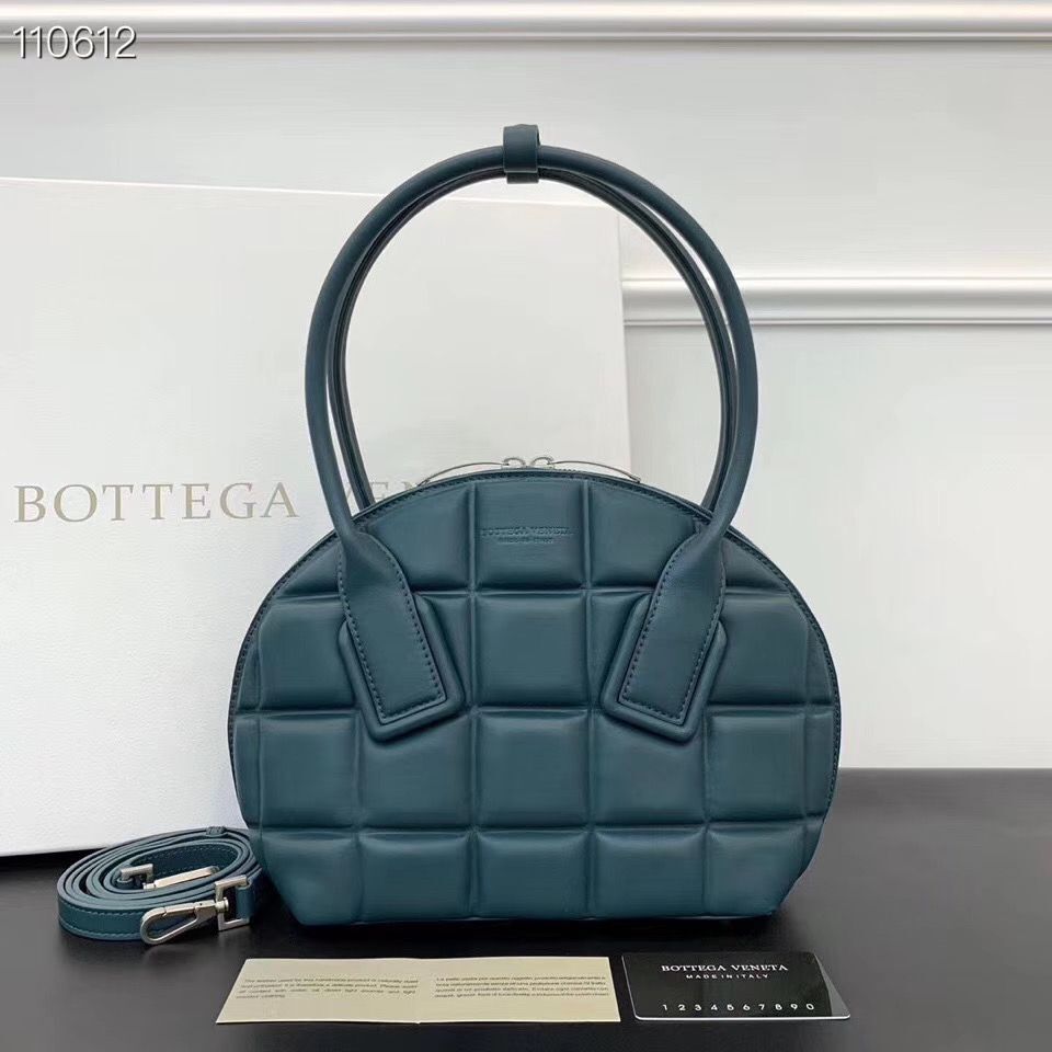 Bottega Veneta Original Woven Leather Square Shell Bag BV67130 Green