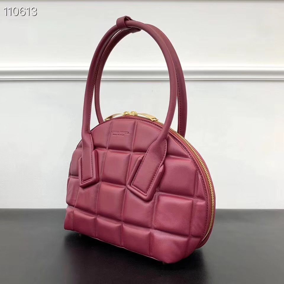 Bottega Veneta Original Woven Leather Square Shell Bag BV67130 Wine