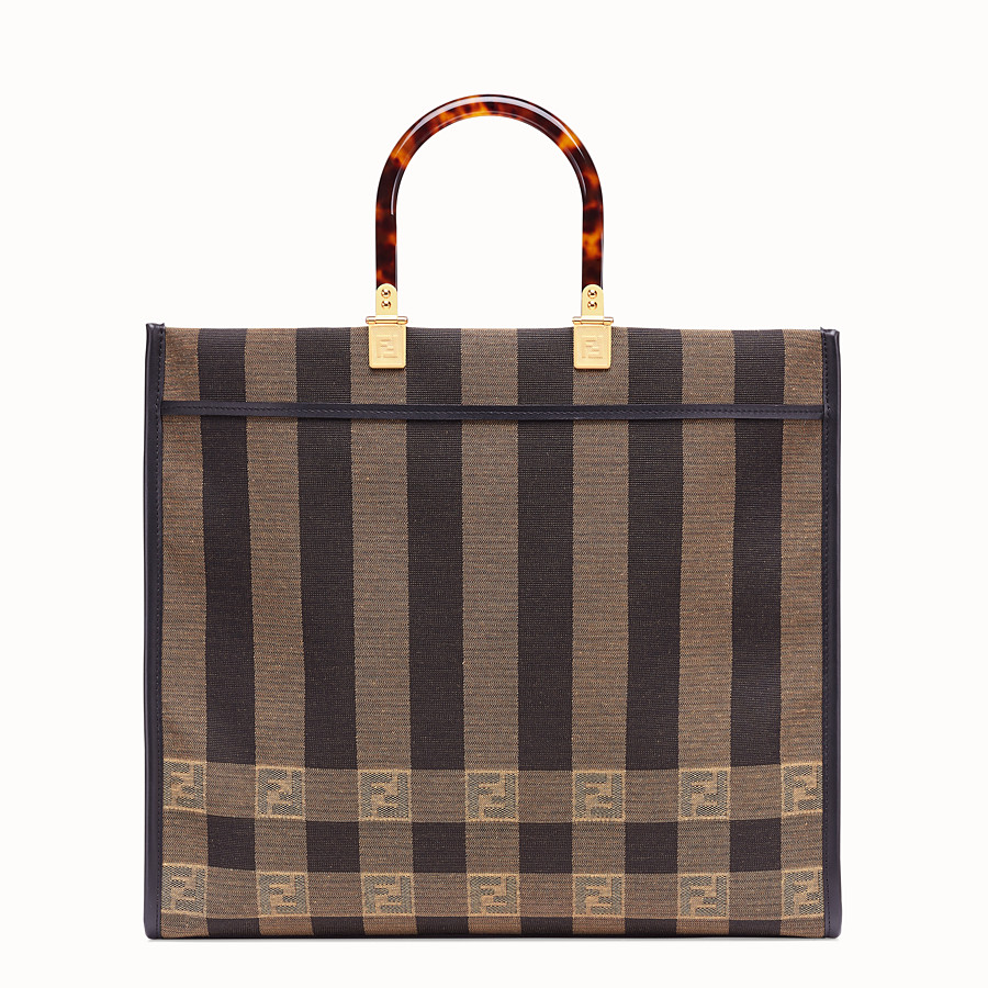 FENDI Shopper in brown fabric 8BH372 brown