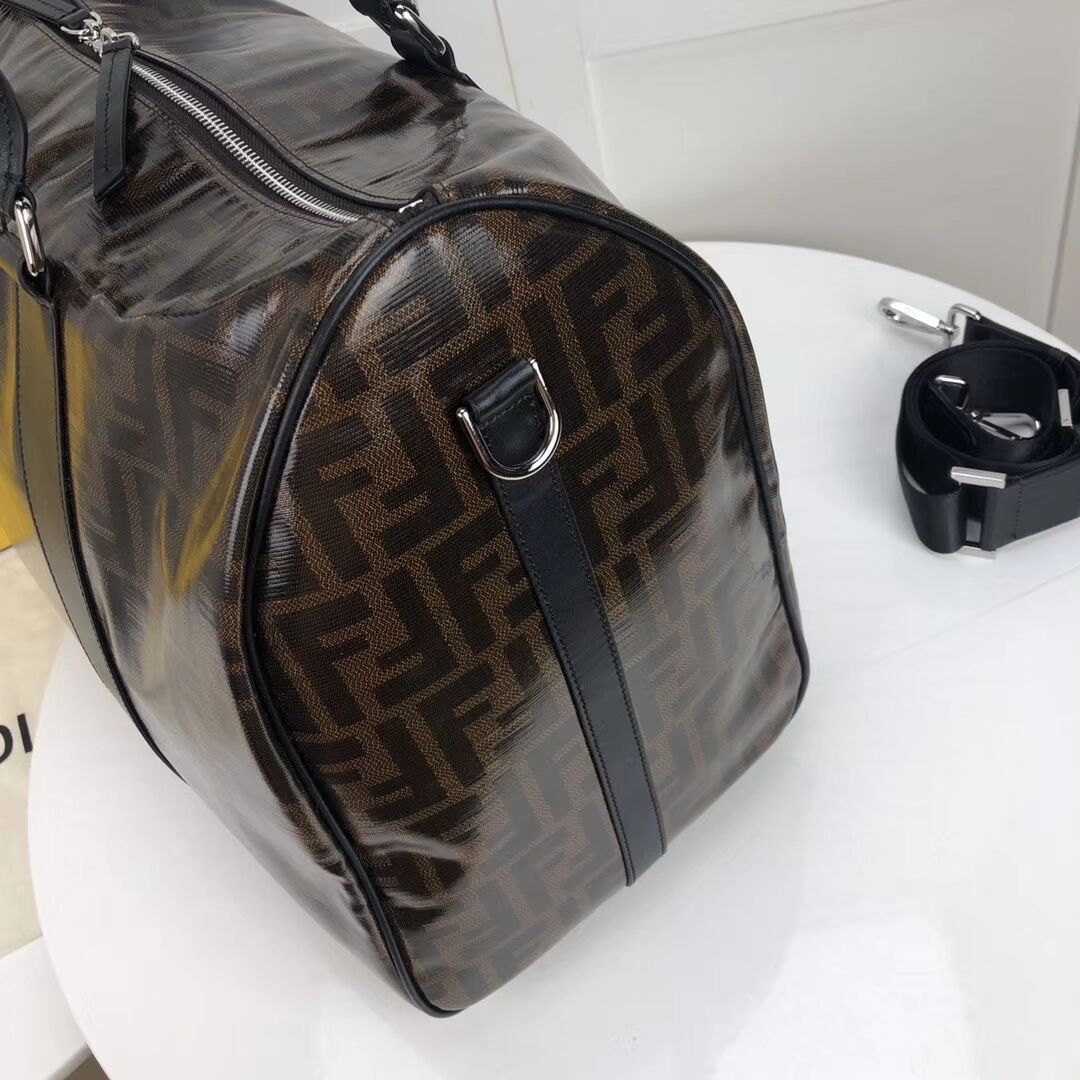 FENDI Travelling bag F7012 dark brown
