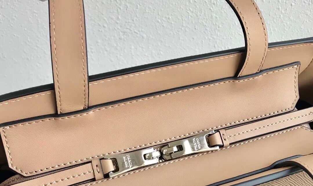 Prada Embleme Saffiano leather bag 1BG288 Apricot
