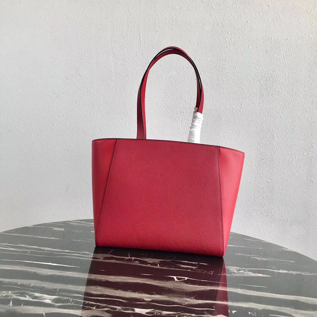 Prada Embleme Saffiano leather bag 1BG288 red