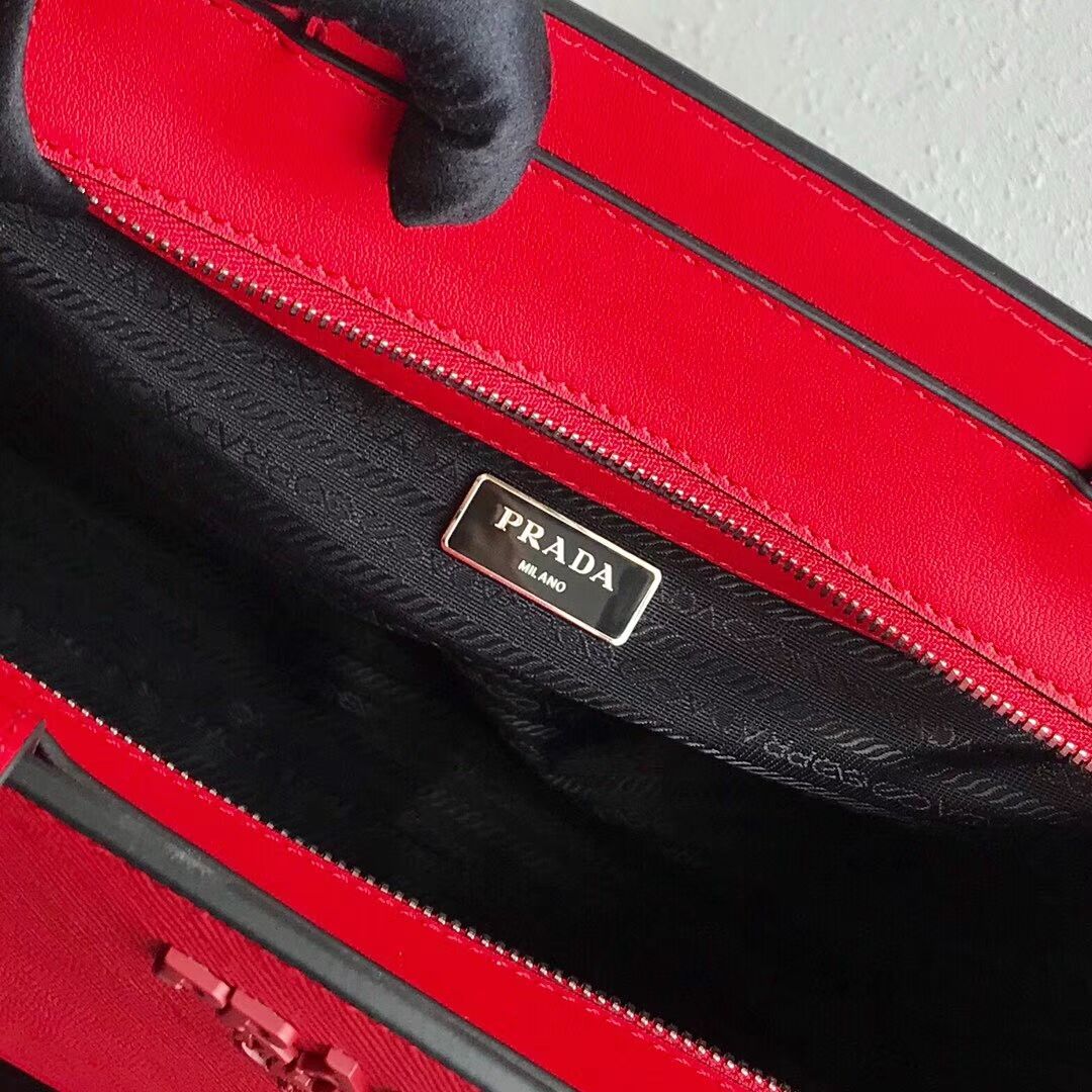 Prada Embleme Saffiano leather bag 1BG288 red