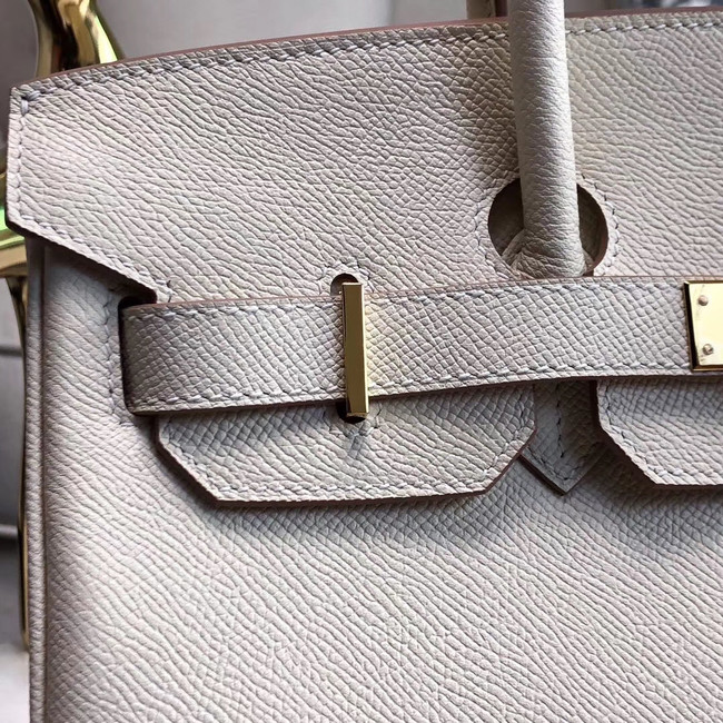 Hermes original Epsom Leather HB35O cream&gold Metal