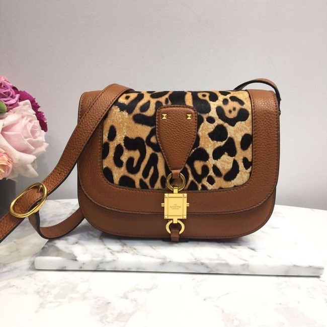 VALENTINO Origianl leather shoulder bag 0705 leopard