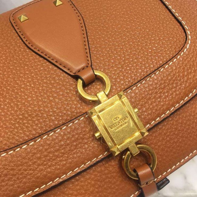 VALENTINO Origianl leather shoulder bag 0705 tan