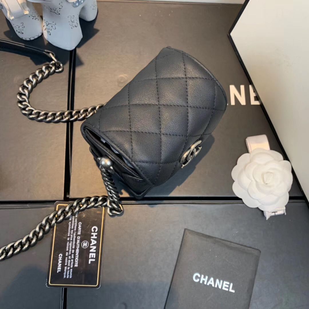 CHANEL 2020 New Style Original Leather Ball Grain Bag AS1169 Silver