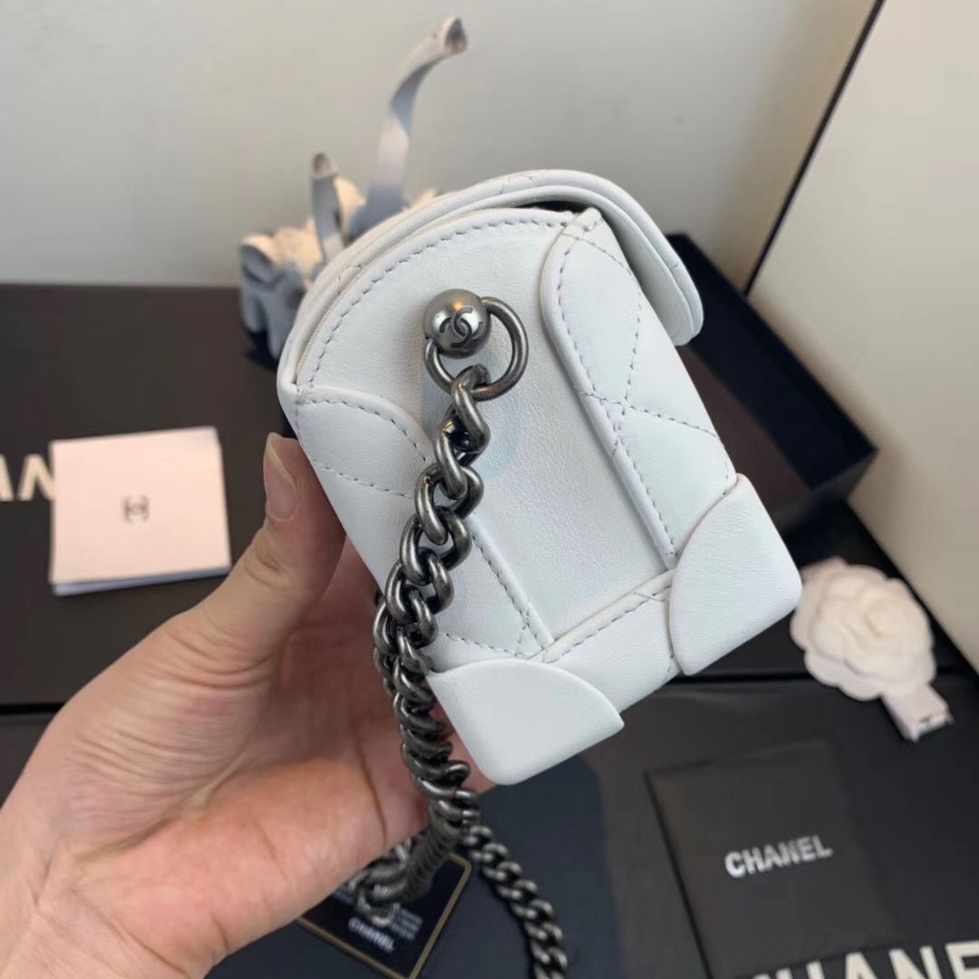 CHANEL 2020 New Style Original Leather Ball Grain Bag AS1169 Silver