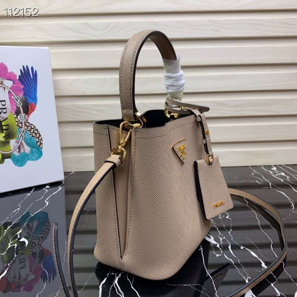 Prada Panier small Original Saffiano Bag 1BA217 Apricot