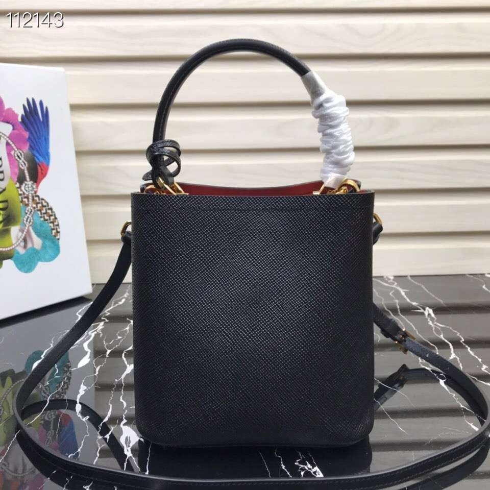 Prada Panier small Original Saffiano Bag 1BA217 Black