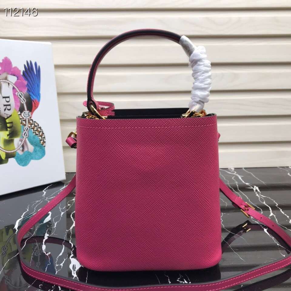 Prada Panier small Original Saffiano Bag 1BA217 Rose