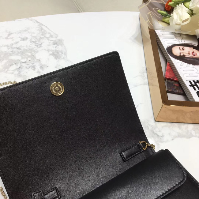 VALENTINO Origianl leather mini shoulder bag 8877 black&white