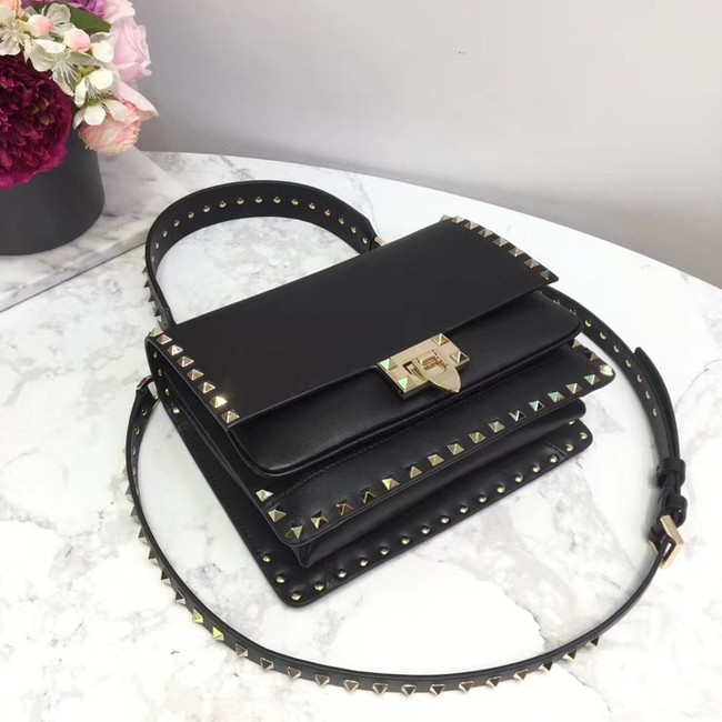 VALENTINO Origianl leather shoulder bag 3005 black