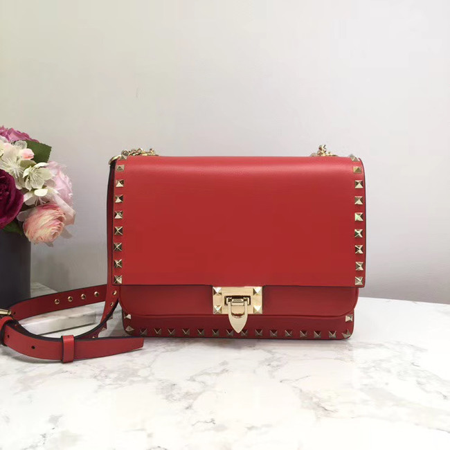 VALENTINO Origianl leather shoulder bag 3005 red