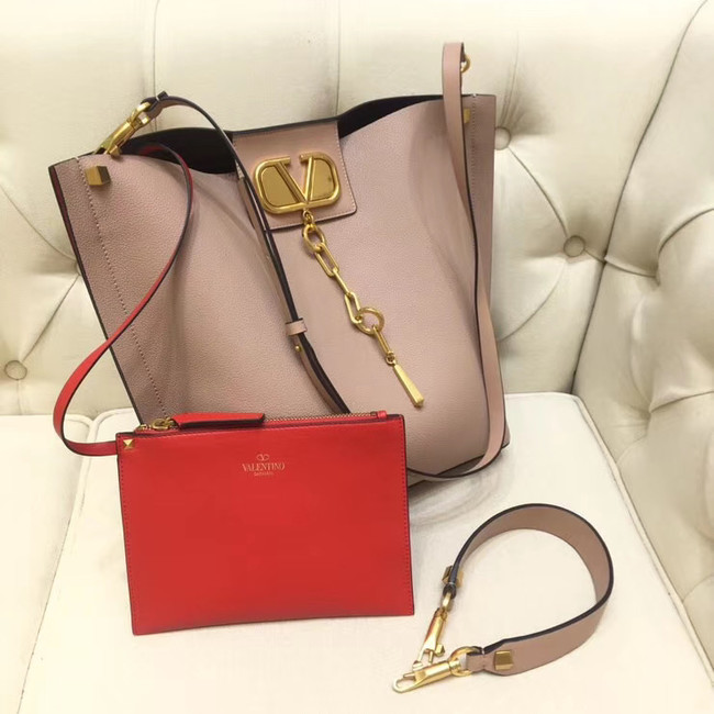 VALENTINO Origianl leather tote 2078 light pink