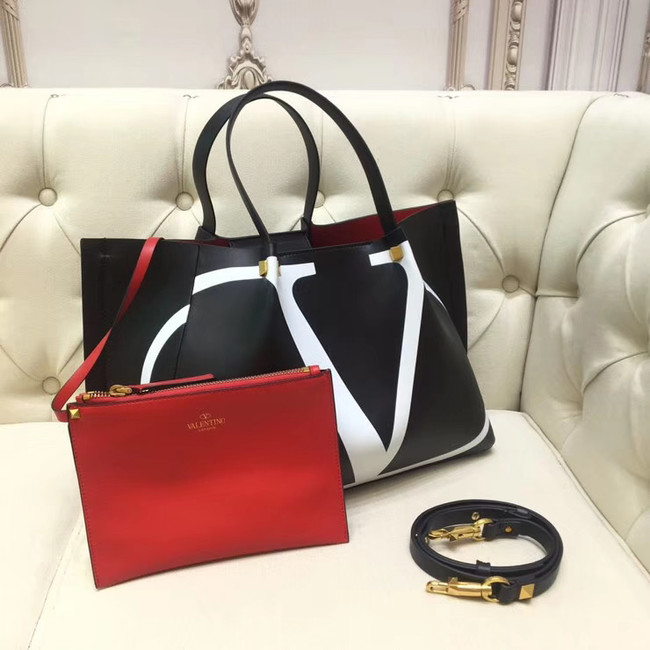 VALENTINO Origianl leather tote 9055 black