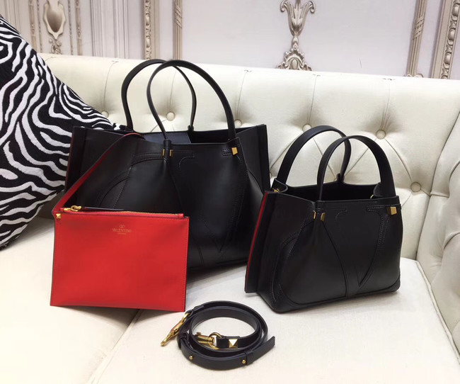 VALENTINO Origianl leather tote 9077 black