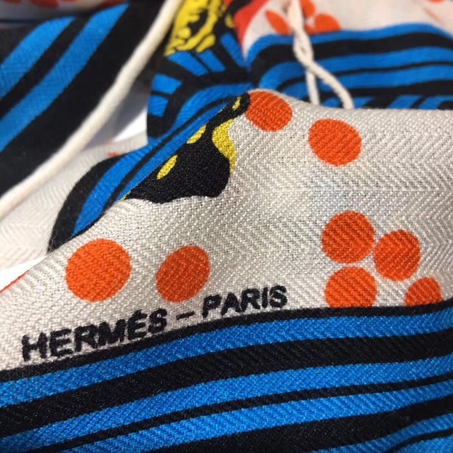 Hermes OBLIQUE STOLE IN WOOL AND CASHMERE A2735