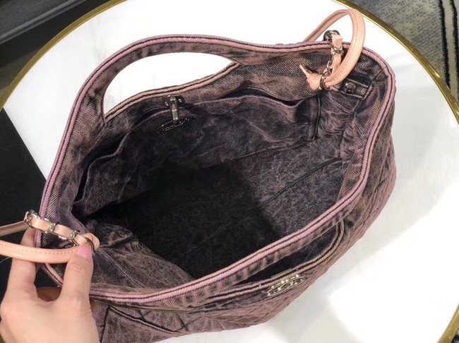CHANEL Denim 31 Shopping bag AS1407 pink 
