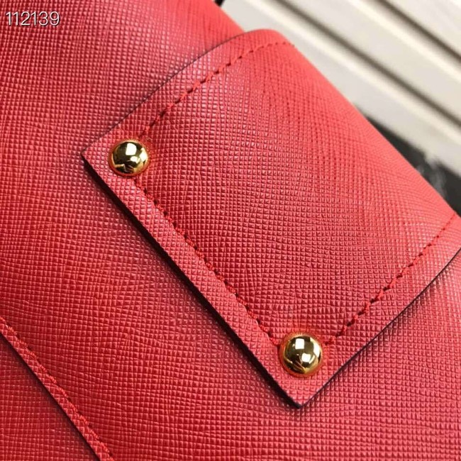 Prada Embleme Saffiano leather bag 1BN005 red