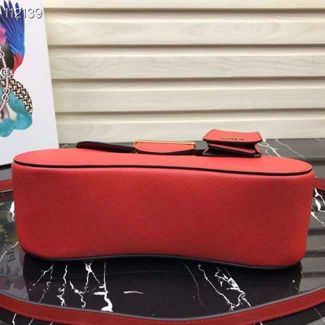 Prada Embleme Saffiano leather bag 1BN005 red