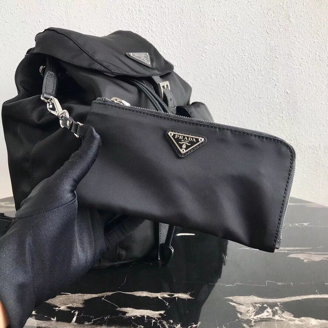 Prada Nylon backpack 1BZ811 black 