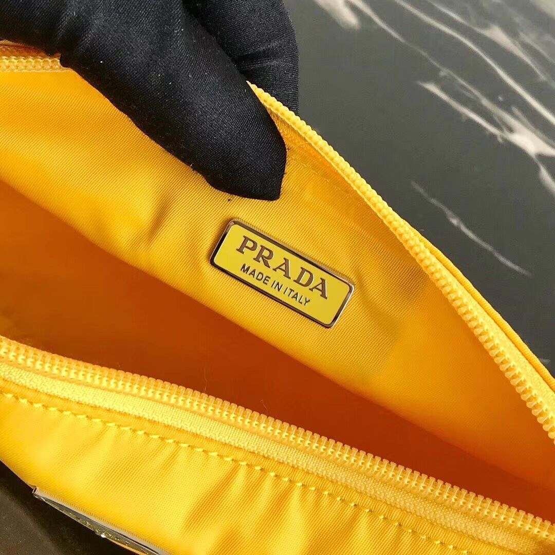 Prada Re-Edition nylon Tote bag 1N1419 yellow