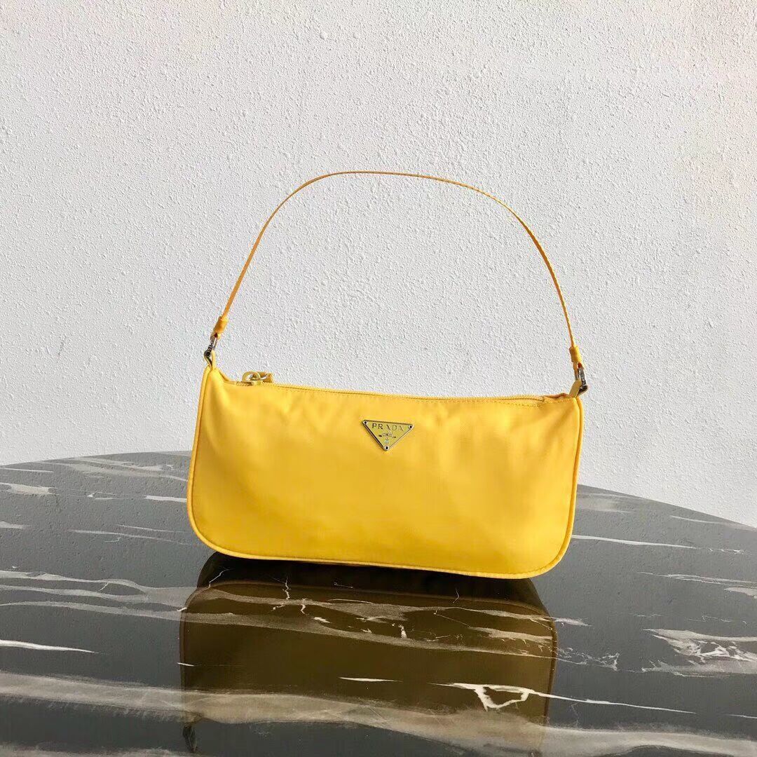 Prada Re-Edition nylon Tote bag 1N1419 yellow