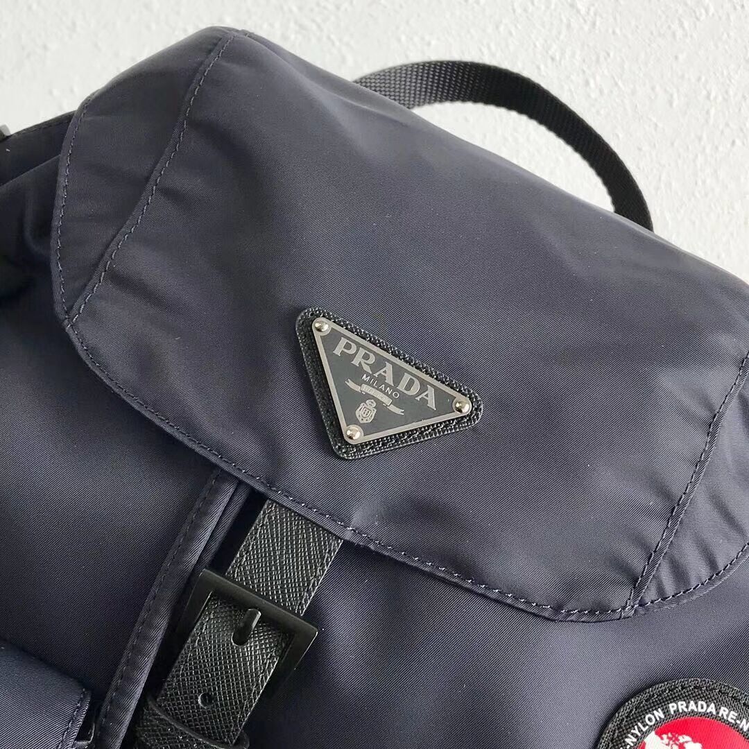 Prada Re-Nylon backpack 1BZ811 black&red