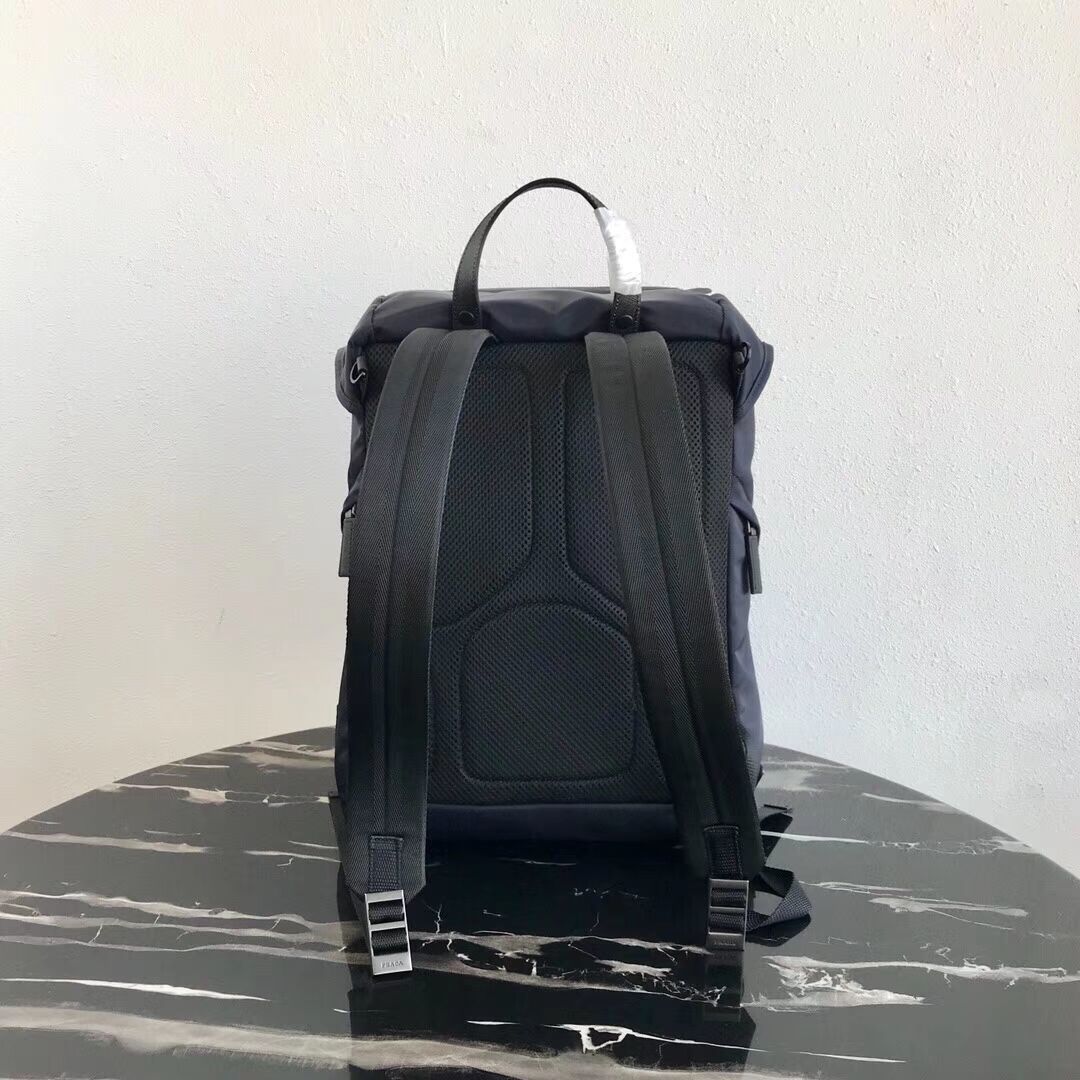 Prada Re-Nylon backpack 2VZ135 black&grey