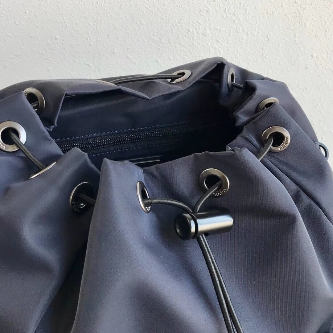 Prada Re-Nylon backpack 2VZ135 black&grey