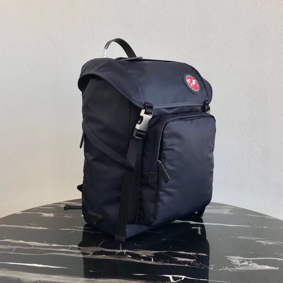 Prada Re-Nylon backpack 2VZ135 black&red