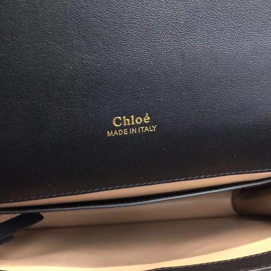 Chloe Original Crocodile skin Leather Bag 3S068 Black