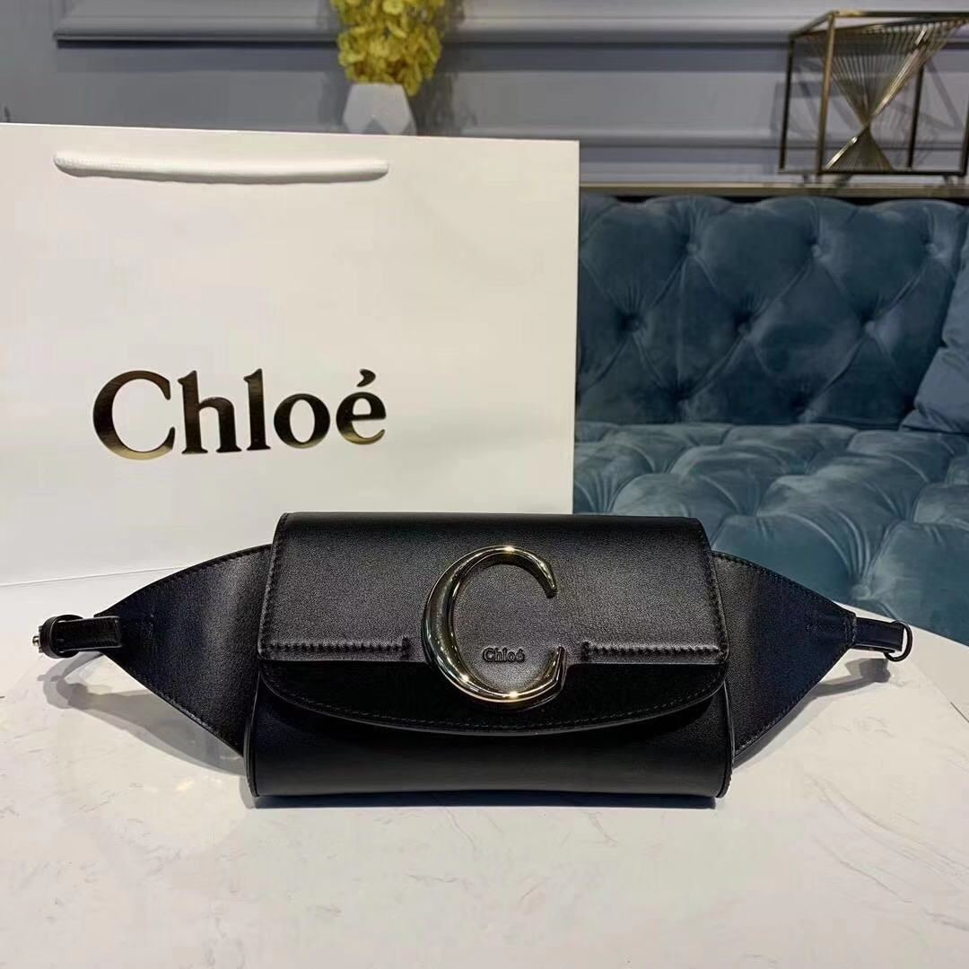 Chloe Original Leather Belt Bag 3S036 black